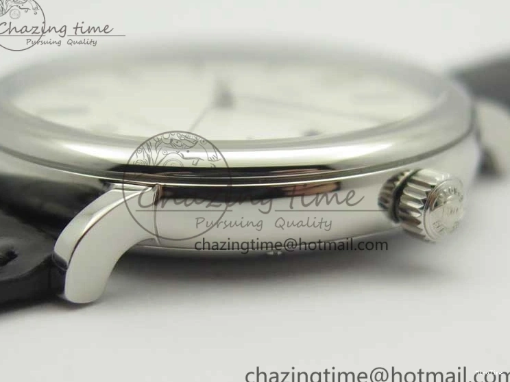 MIROTIME 0812 Portofino Automatic SS MKF 1:1 Best Edition White Dial On Black Leather Strap MIYOTA 9015 V Original 7204